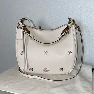 Coach Sutton Hobo Tea Rose with Rivets